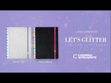 CADERNO LETS GLITTER SILVER 2.0