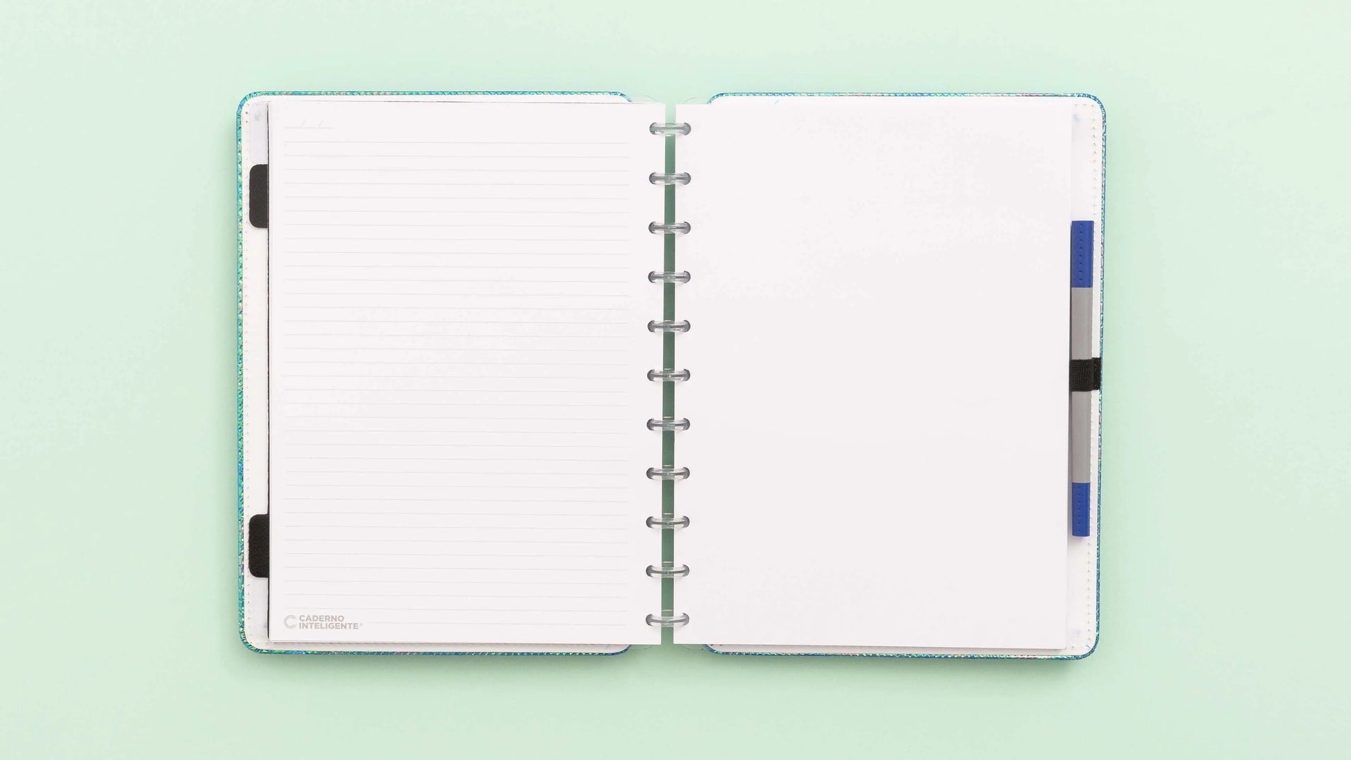 Caderno Azul Holográfico Caderno