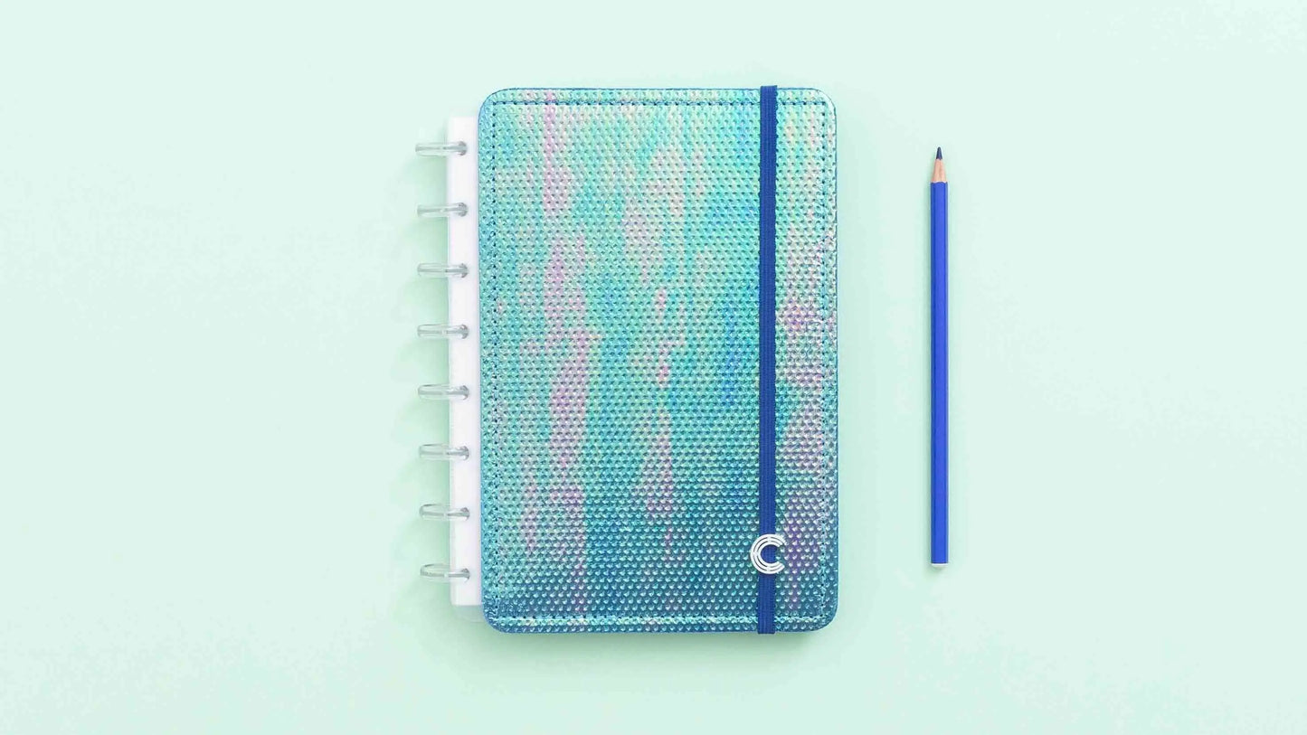 Caderno Azul Holográfico Caderno