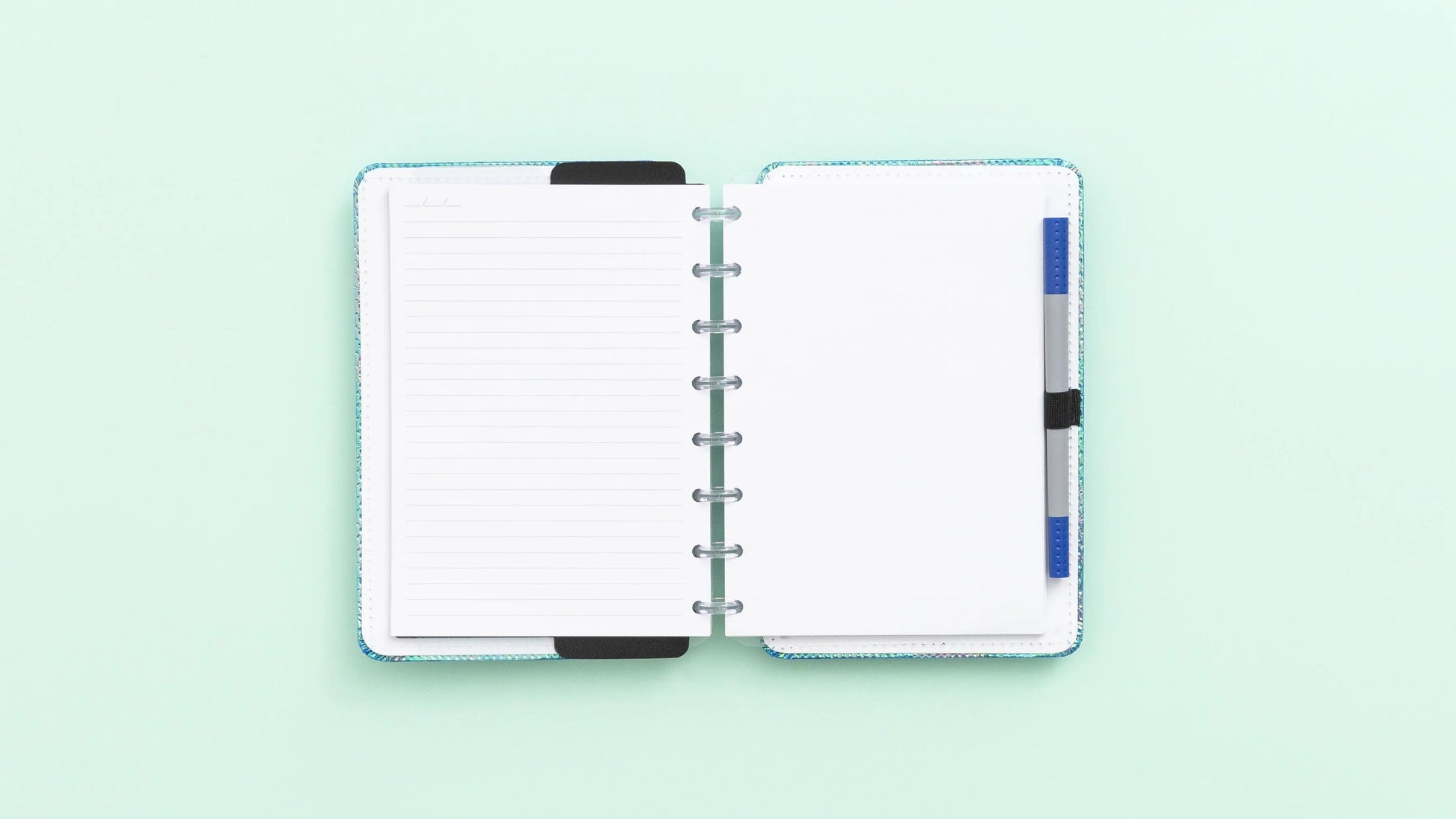 Caderno Azul Holográfico Caderno