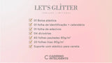 Caderno Let's Glitter Rose Caderno
