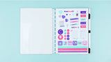 Caderno Let's Glitter Silver Caderno