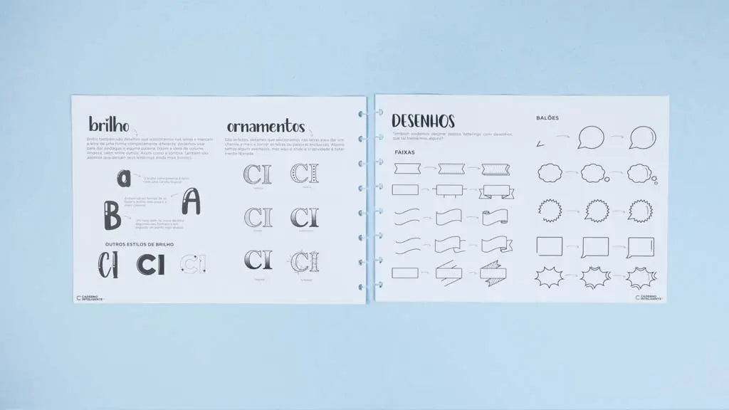 Refil Lettering Refil de Lettering by Kemily – Caderno Inteligente